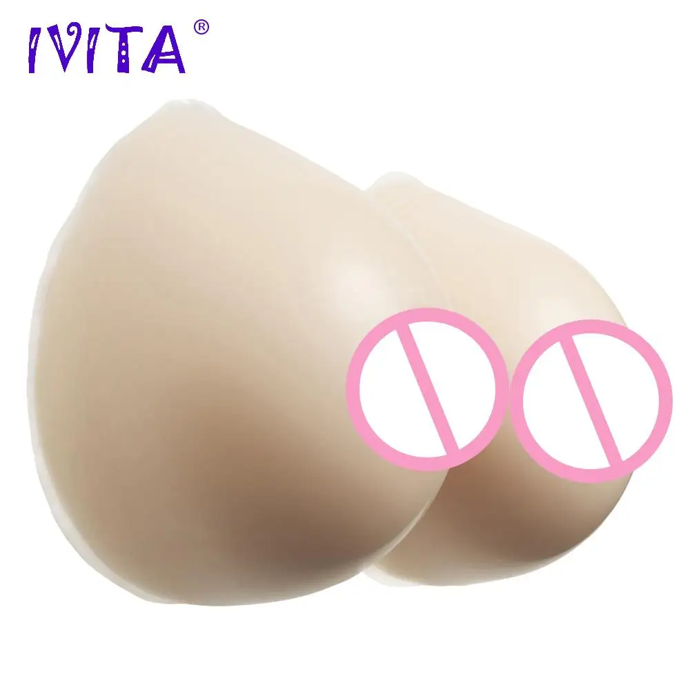 IVITA 3600 г реалистичные силиконовые искусственные груди формы накладные для