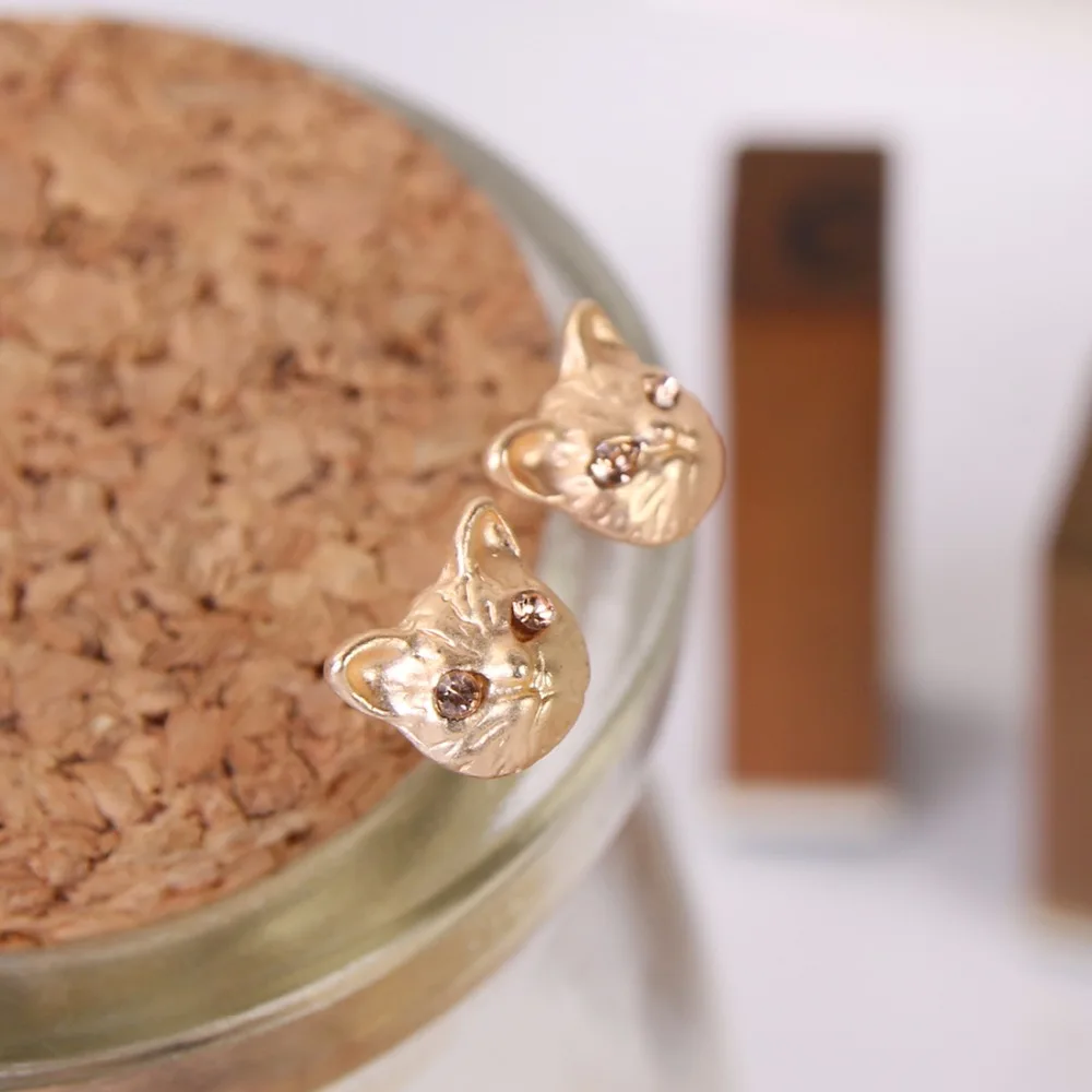 Милый маленький котенок кошка Блестящий Кристалл синий глаз Черный Белый