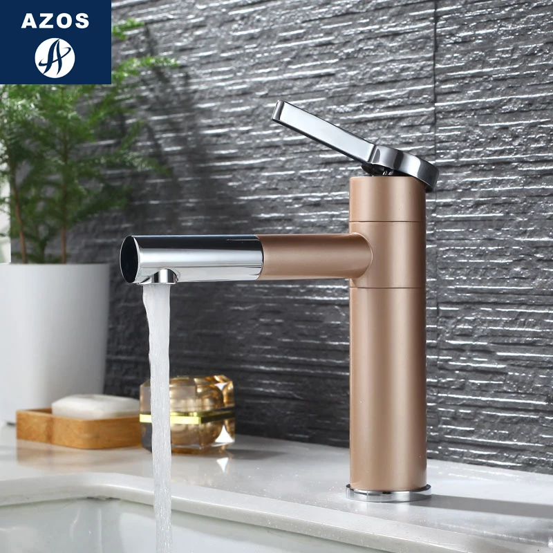 Azos под прилавком смеситель для умывальника мягкий умывальник латунный Белый