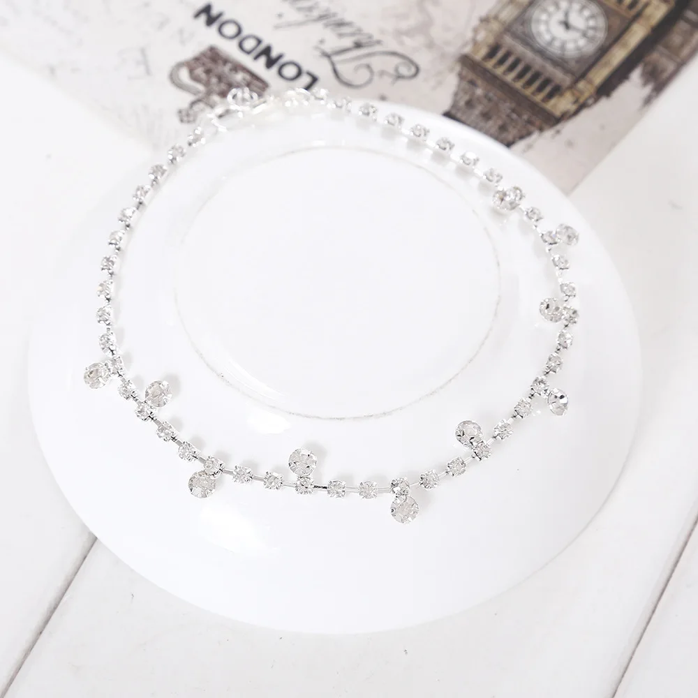 Модный женский дизайнерский ножной браслет с кристаллами ювелирные изделия