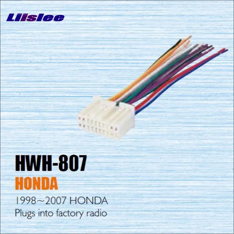 Автомобильный CD DVD проигрыватель кабель питания разъем для Honda 1998-2007 Вилки в