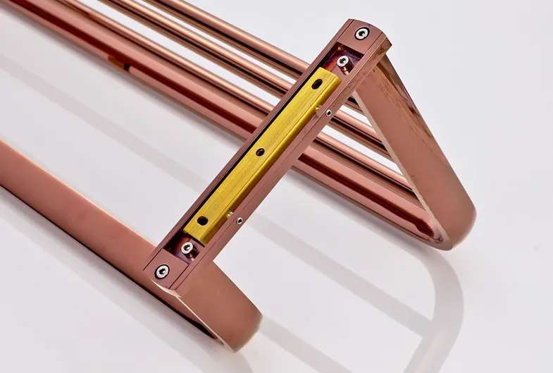 Настенный полированный розовый красный золотой цвет латунь ванная комната