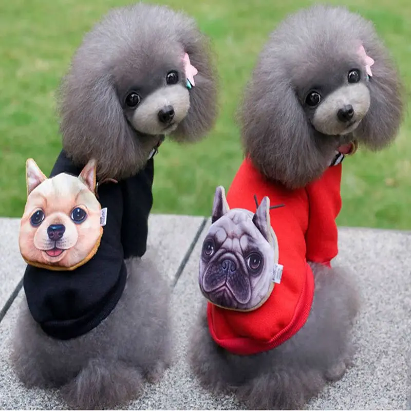 Флисовая теплая полосатая толстовка с капюшоном милый рисунок собаки Толстовка