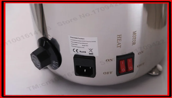 6-слойный фонтан из нержавеющей стали CE 304 для шоколада свадьбы детского дня