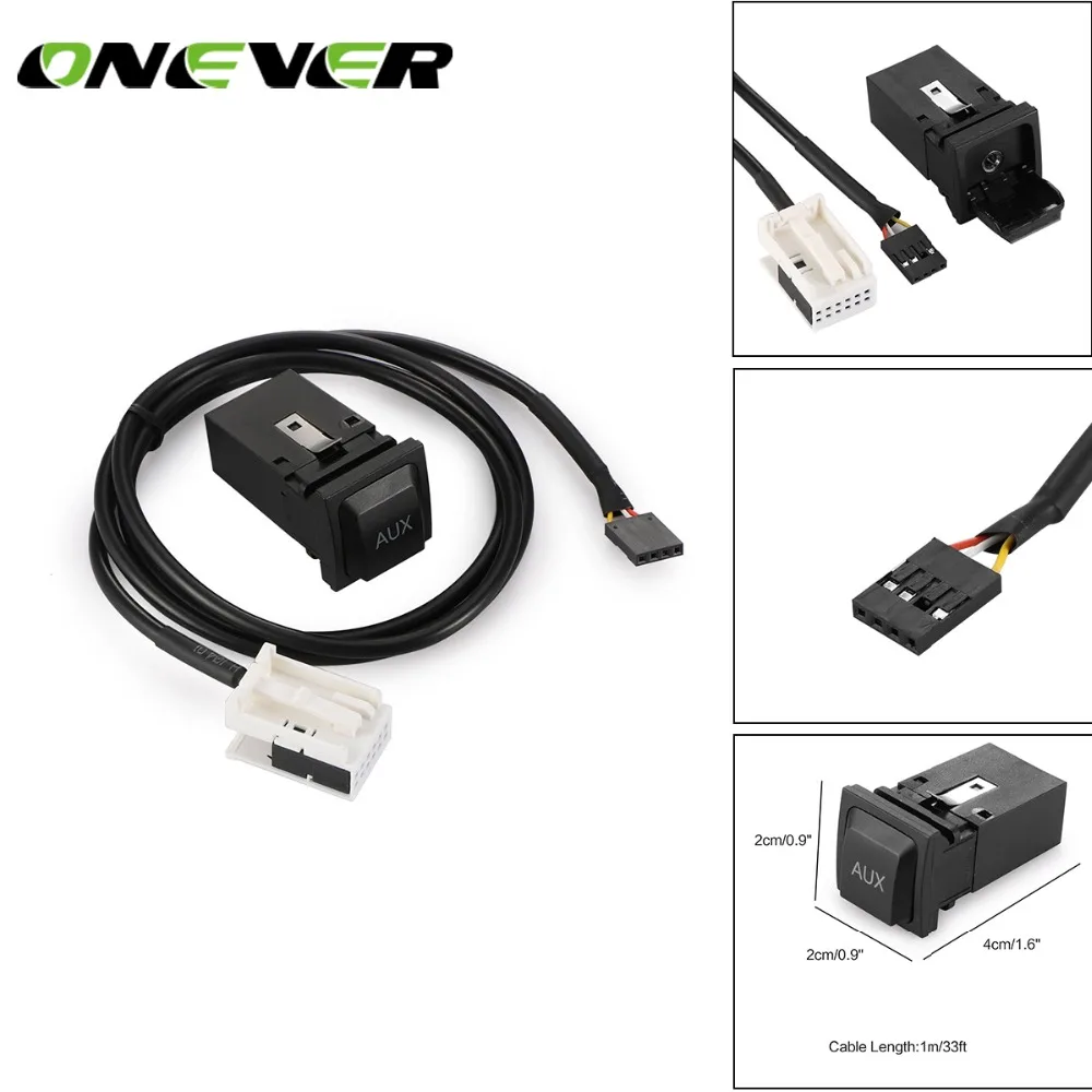 Onever автомобиль USB AUX аудио коммутатор кабель для RRCD510/310 +/300 + Magotan Touran поло|car usb aux|usb