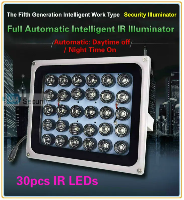 Lihmsek 150 м Высокая мощность 30 шт. Массив светодиодный осветитель Света CCTV ИК