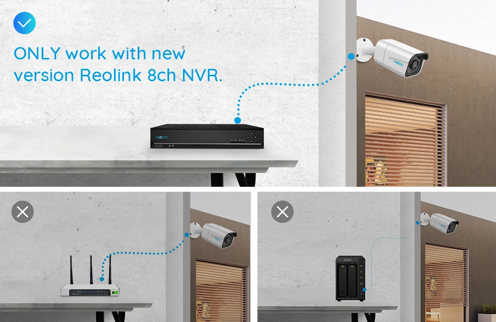 Reolink 4K камера безопасности PoE Открытый ночного видения IP66 водонепроницаемый аудио пуля 8MP ip камера B800