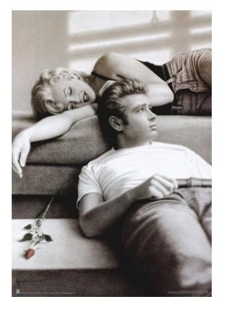 Стильные HD обои для дома James Dean &amp Marilyn поп-Ретро плакат с изображением Тора лучший