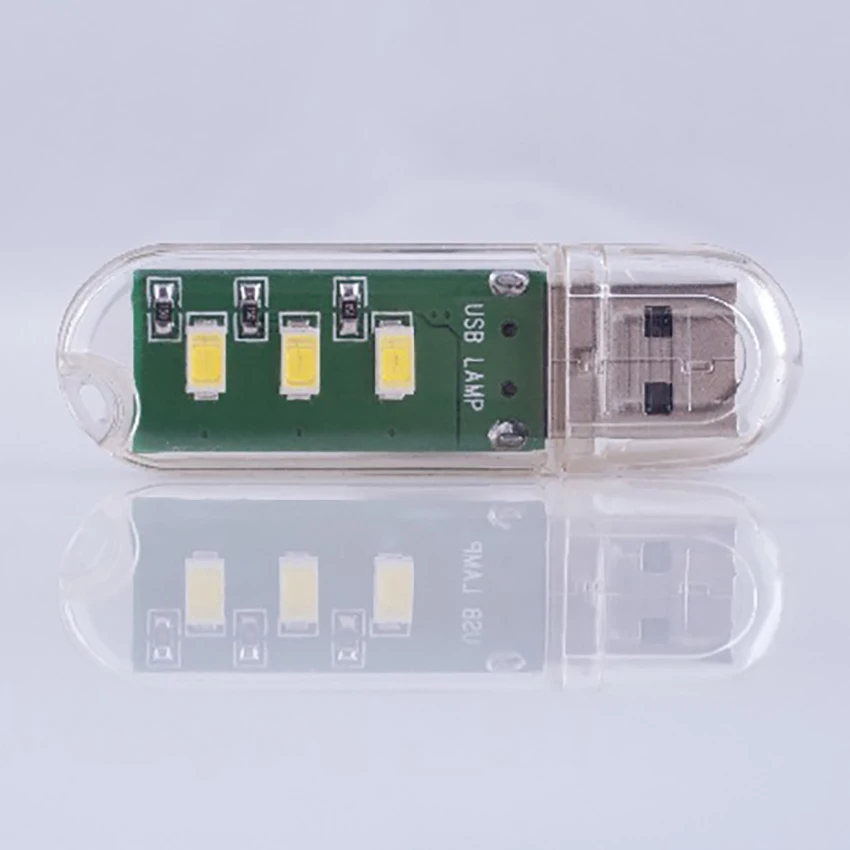 Портативный мини USB 3LED лампа книга светильник s 420MA 2 3 W 5V для кемпинга ПК Ноутбуки