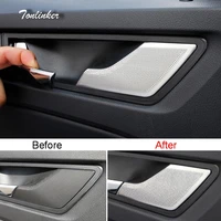 tonlinker cover sticker for skoda kodiaq 2017 18 car styling 4 pcs stainless steel interior door handle speaker cover stickers