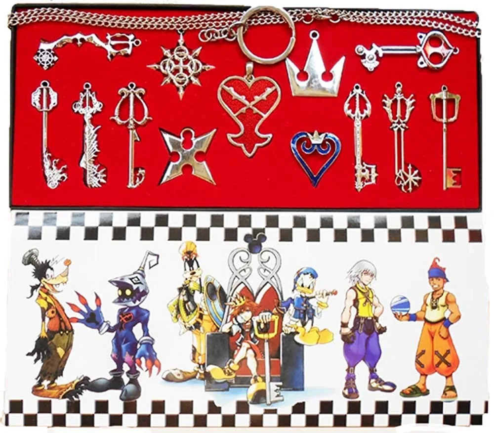 13 шт. набор брелоков и подвесок Kingdom Hearts 2 II|keyblade keychain|keychain pendantpendant keychain |