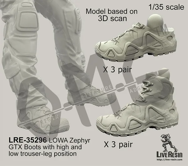 [Масштабная модель комплект] живая Смола LRE-35296 1/35 LOWA Zephyr GTX Boots