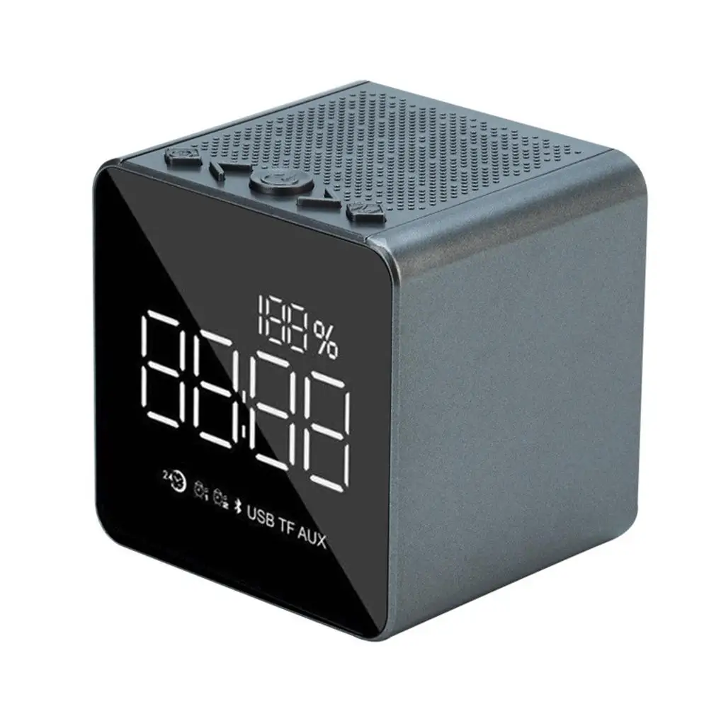 Инновационные Fashioable Плагин карты Bluetooth будильник Динамик с FM аудио сабвуфер |
