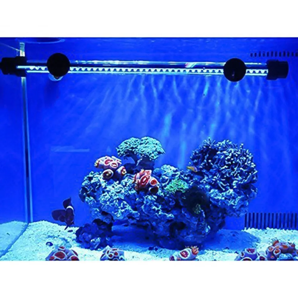 66cm RGB LED Aquarium Light Smiful Fish Tank Submersible Underwater Crystal Glass LEDs Lights | Освещение