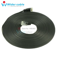 15m twisted pair cat6 ethernet patch lan wire black cat6 network cable 1 1mm thickness