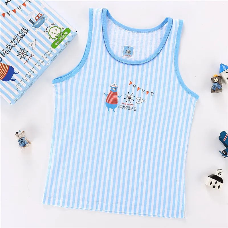 3 шт./компл. летняя детская одежда мультяшный хлопковый жилет футболка для