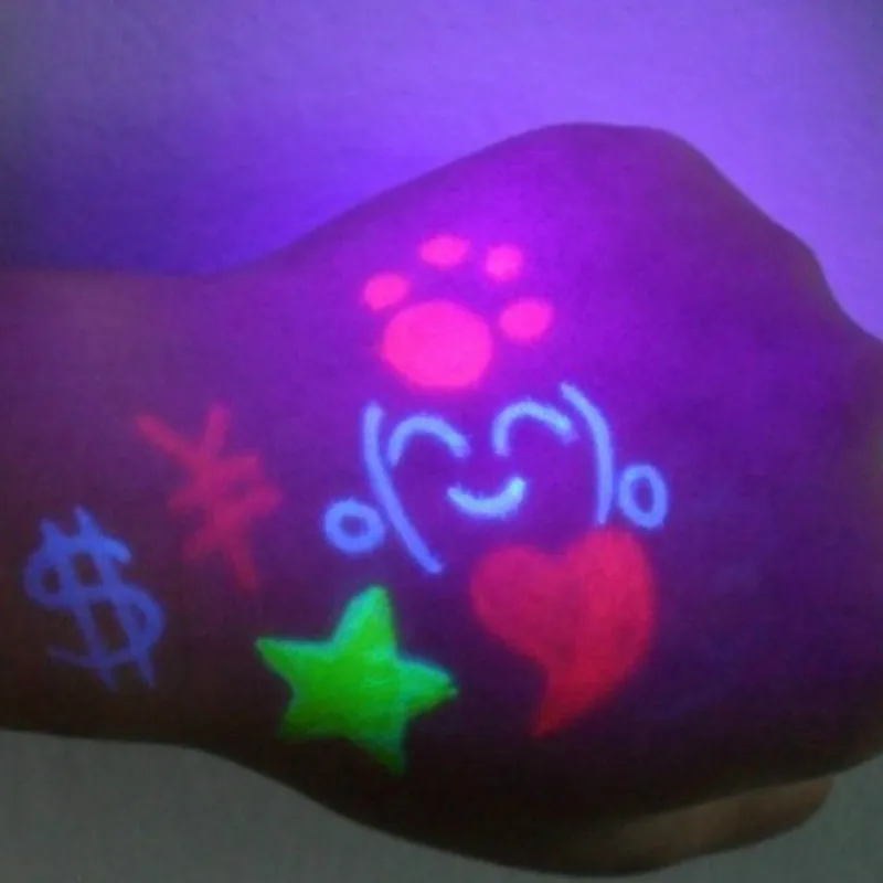 Ультрафиолетовая флуоресцентная ручка 3 цвета Необычные канцелярские