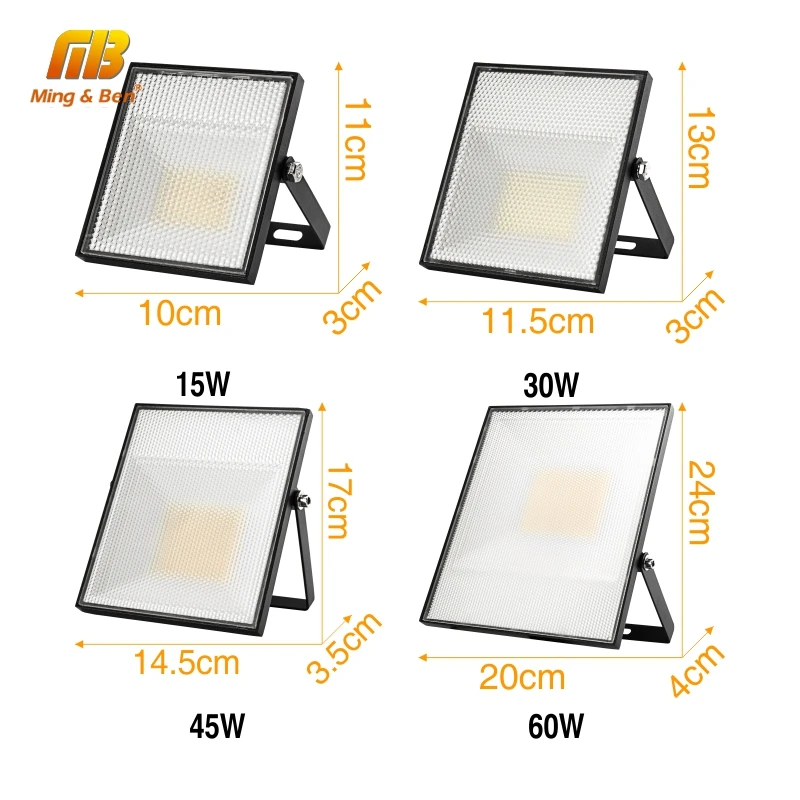 Светодиодный прожектор 15 Вт 30 45 60 220 В SMD2835 Наружное освещение IP65