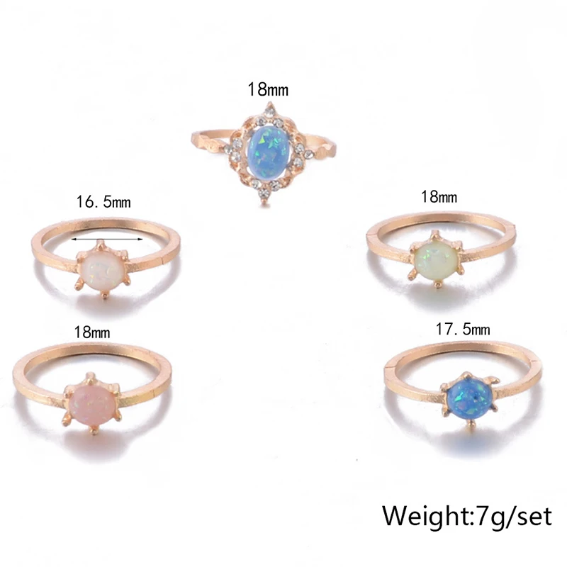 5 шт./компл. Винтаж Цветной имитация в виде геометрических фигур Золотая Корона