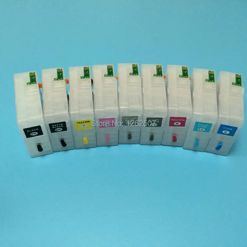 3880 For Epson T5801-T5809 80ml x 9colors Refillable ink cartridge for printer with chip sensor | Компьютеры и офис