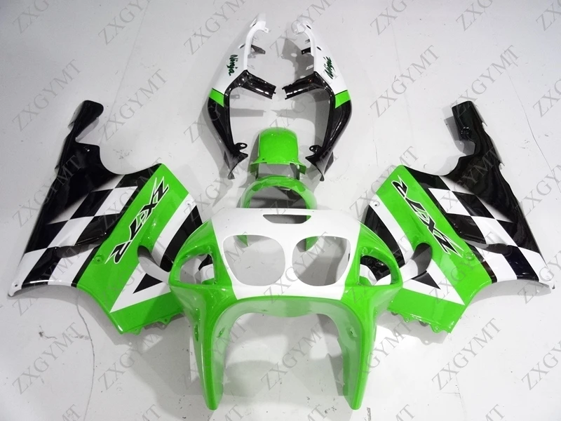 Пластиковые обтекатели для Kawasaki Zx7r 1996 - 2003 Зеленый Черный Белый Abs обтекатель Zx 7r