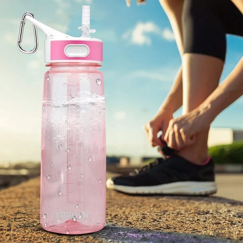 Бутылочки joy drink милые бутылки для воды для детей с соломинкой и ручкой my Tritan bpa бутылка 800 мл