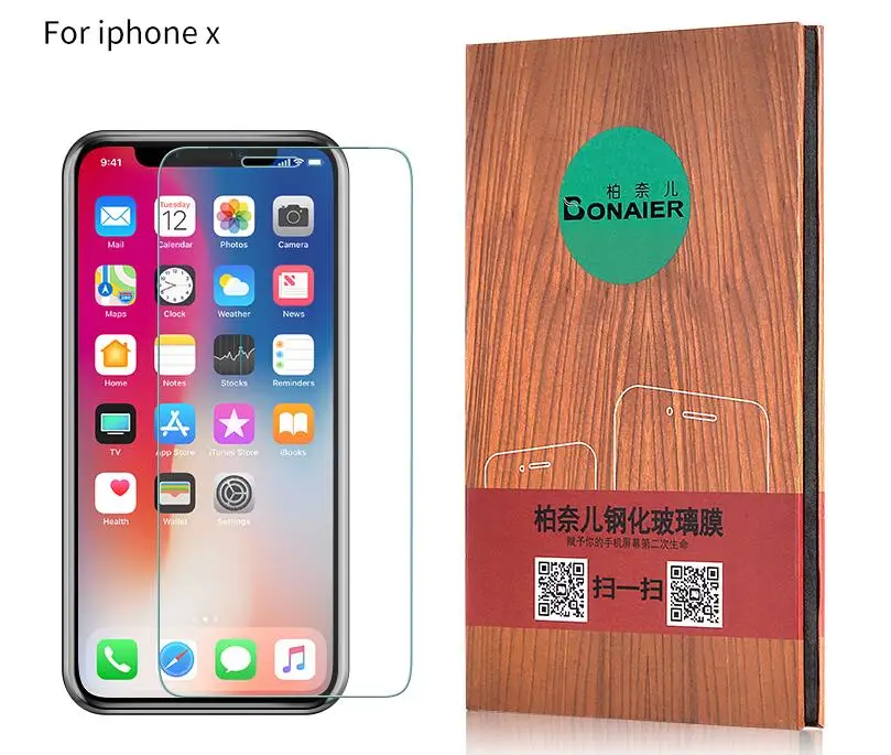 Bonaier Защитная пленка с полным покрытием экрана протектор для iphone 7 8 Plus X XS 11 Pro Max XR