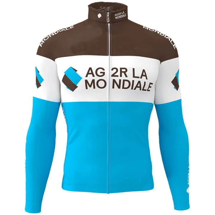 Зима 2019 AG2R PRO TEAM ONLY длинный рукав ROPA CICLISMO Велоспорт трикотаж велосипедная одежда