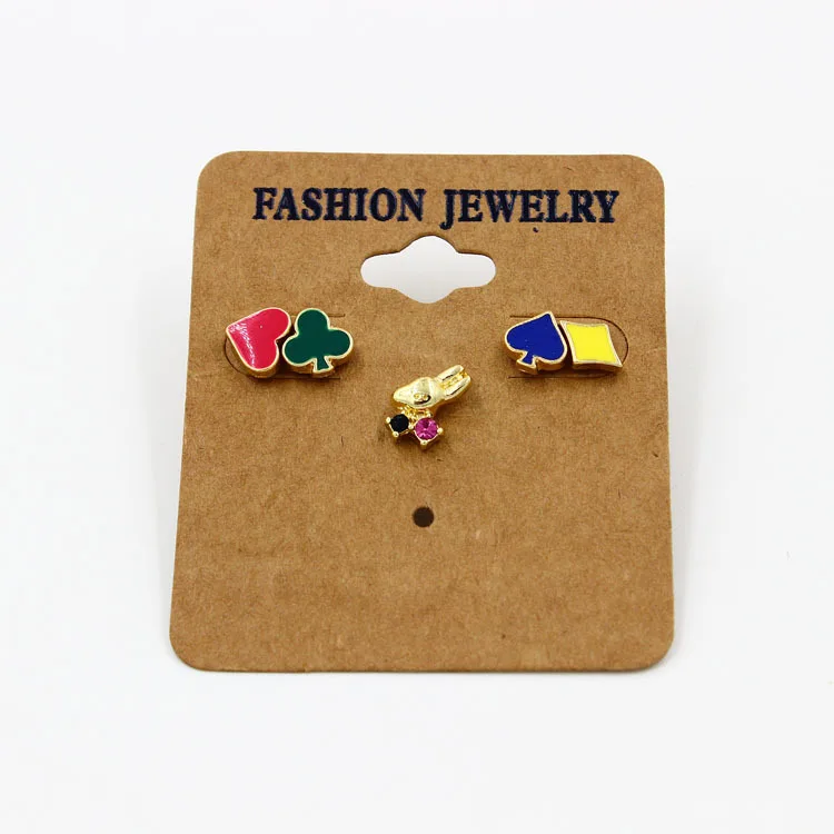 Прямая доставка 2016 новое поступление со стразами Покер Лопата клуба сердец сливы