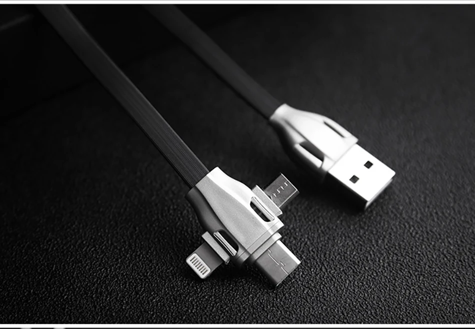 NOHON TPE 3 в 1 зарядный Дата кабель освещение для iPhone X 7 8 Plus цинковый сплав для Xiaomi huawei samsung быстрое зарядное устройство Шнур Линия
