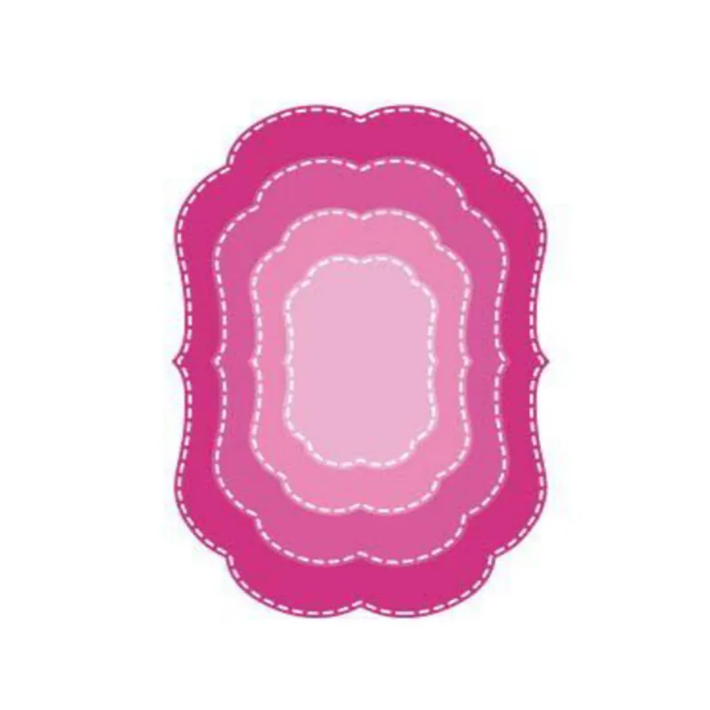 6 стилей формы Рамки Металлические Вырубные высечки Скрапбукинг головоломки