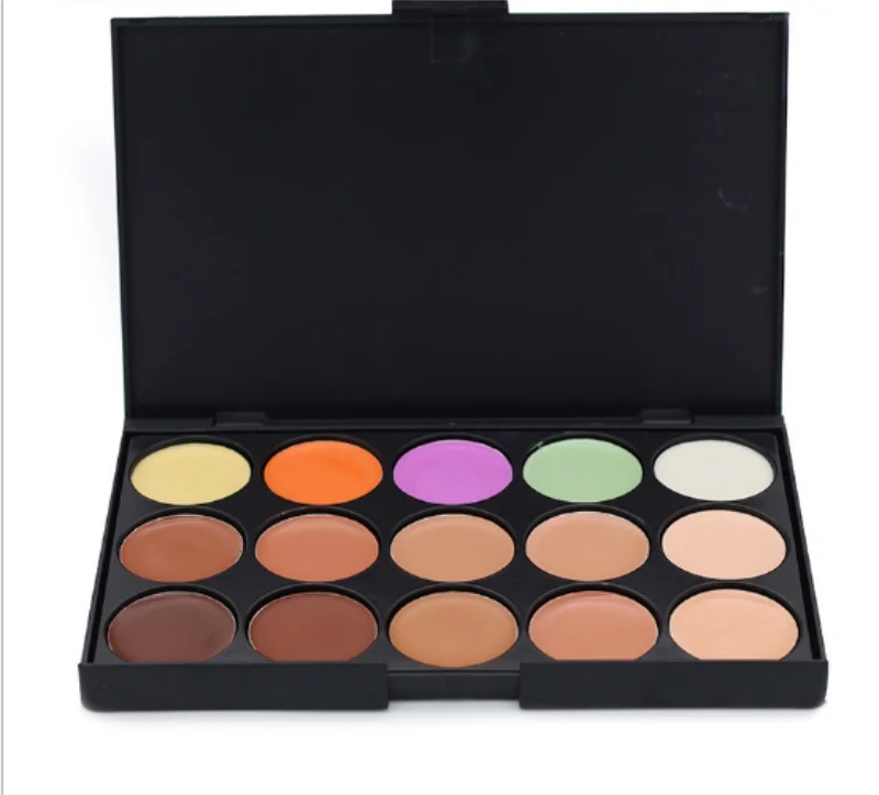 15 цветов камуфляжный консилер для лица палитра нейтральный контур крем набор