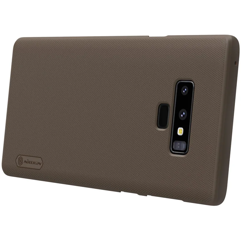 10 шт./лот NILLKIN Супер Матовый щит Матовый ПК Жесткий Чехол для samsung galaxy note 9 note9 чехол - Цвет: Коричневый