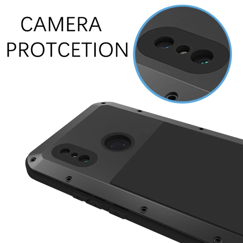 LOVEMEI Powerful Metal Waterproof Case For Xiaomi Mi Max 3 Aluminum Armor ShockProof Back Cover Full Body Protection Phone |