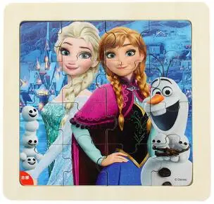 Disney замороженные Микки и Минни Маус София головоломки Дональд Дак интересные обучения Развивающие деревянные игрушки для детей подарок развивающие игрушки пазлы развивающие игрушки для детей головоломка игрушка - Цвет: Белый