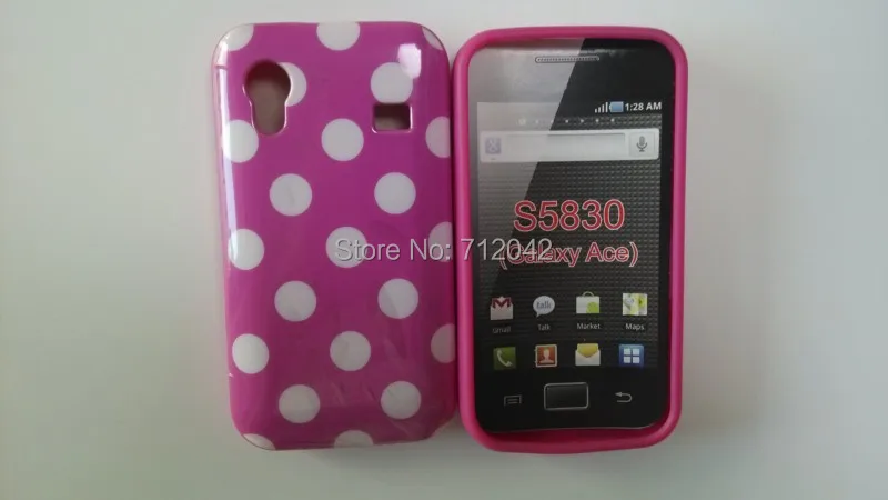 OEEKOI Лидер продаж мягкий гелевый Чехол в горошек из ТПУ для Samsung Galaxy Ace S5830