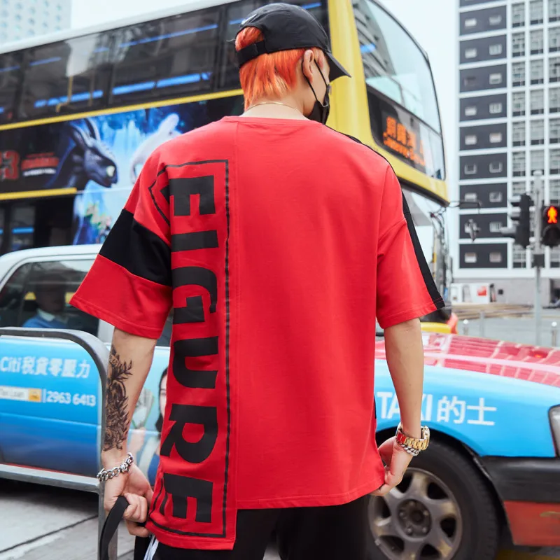 2019 поставщиков летняя футболка мужская хип хоп тройники модный принт сплошной