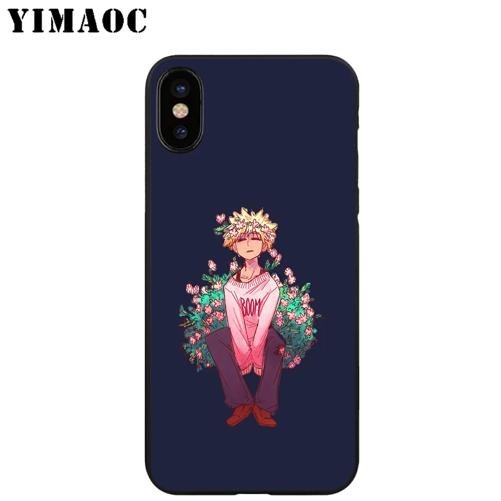 YIMAOC Bakugou катсуки Мягкий ТПУ Черный силиконовый чехол для iPhone X или 10 8 7 6S Plus 5 5S SE Xr Xs