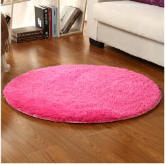 Goede Pluche Shaggy Zachte Ronde Tapijt Antislip Wateropname Vloer Tapijt Yoga Mat Voor Slaapkamer Parlor Woonkamer Thuis Levert