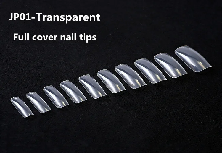 Новые 500 шт./упак. Натуральные Цветные накладные ногти с квадратной головкой для