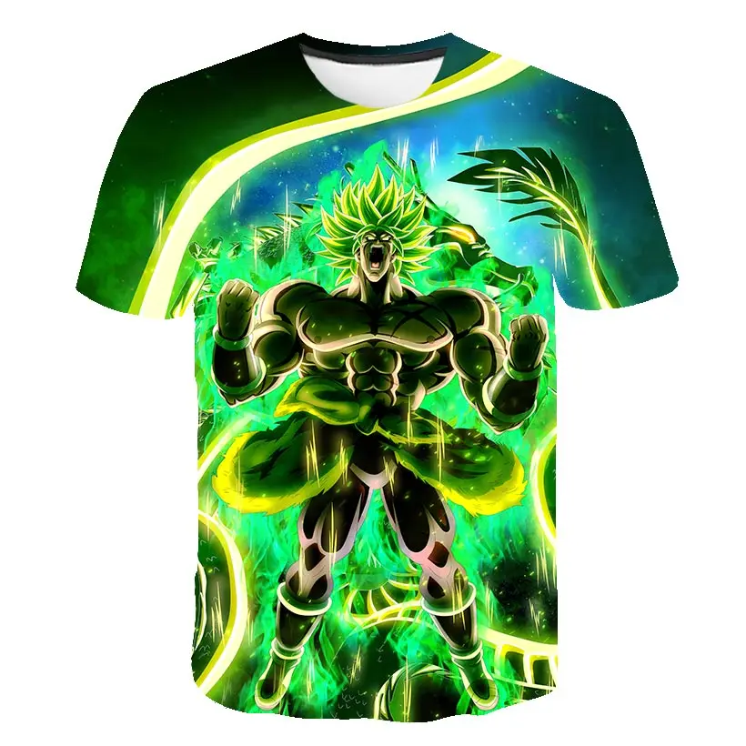 Dragon Ball Z мужские летние футболки с 3D принтом Супер Saiyan Kid Son Goku Black Zamasu Vegeta Jiren