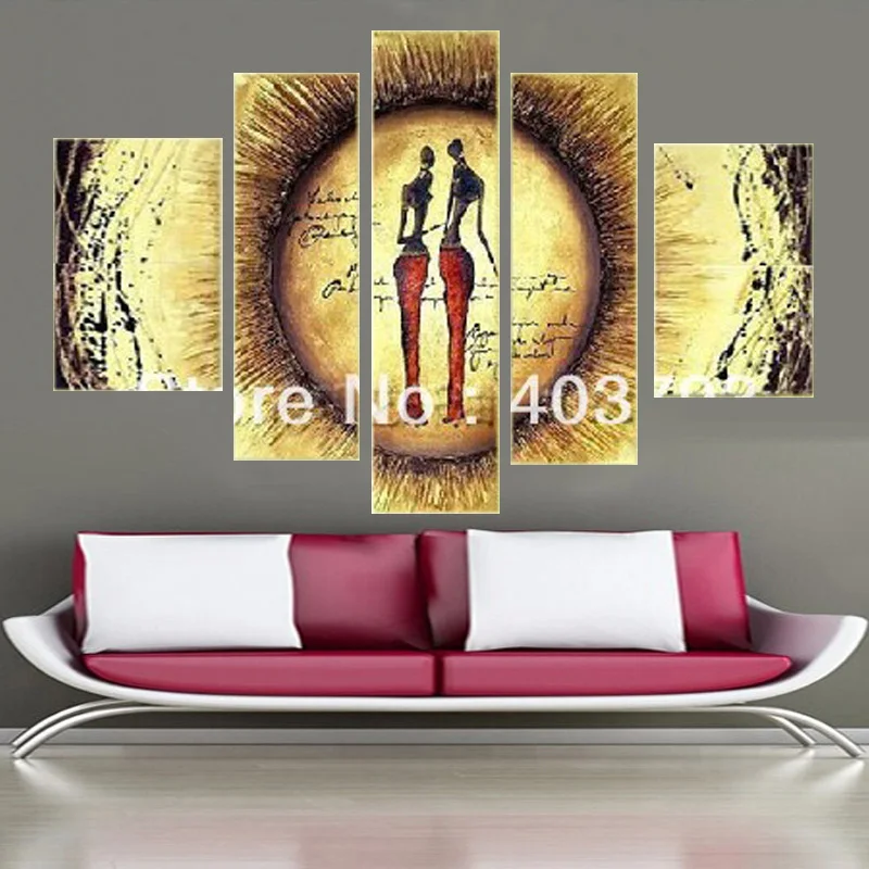 Высокое качество Современное абстрактное огромное украшение на стену живопись