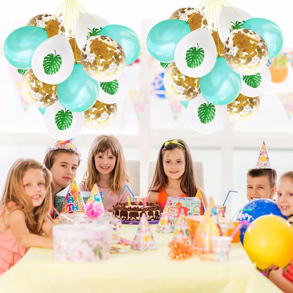 2019 15 шт 12 дюймов розовый Фламинго черепаха лист латексный шар Гавайские