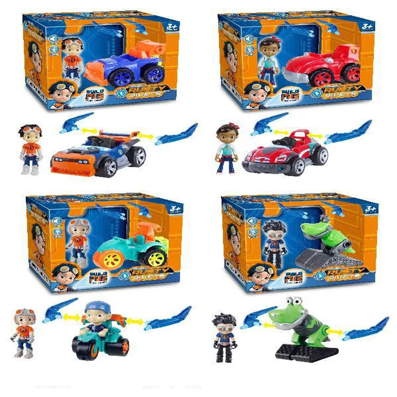 Ржавая кукла с 3 шт./лот автомобиль Junior Maker персонажи фигурка Фредди игрушки мальчик подарок ржавые заклепки мультфильм модель
