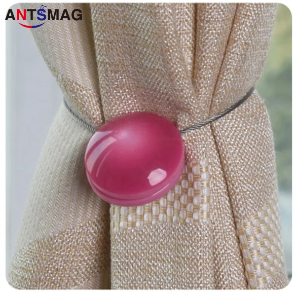 2 шт. в сдержанном стиле магнитная пряжка для штор чистый цвет Ванна подхват