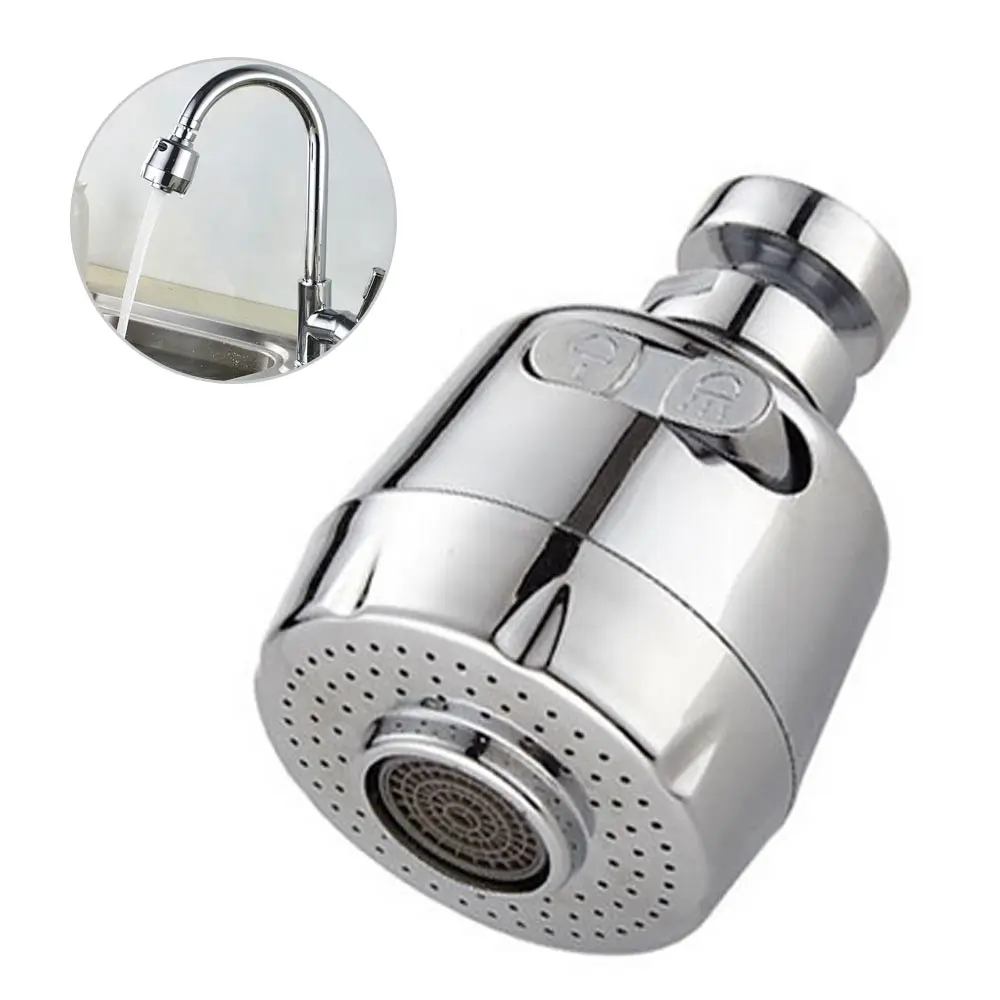 8cm ABS 360 градусов Поворотный кухонный кран для ванной комнаты спрей-Душ фильтр экономии воды кран пузырь сопло аэратора фильтр - Цвет: 8cm ABS