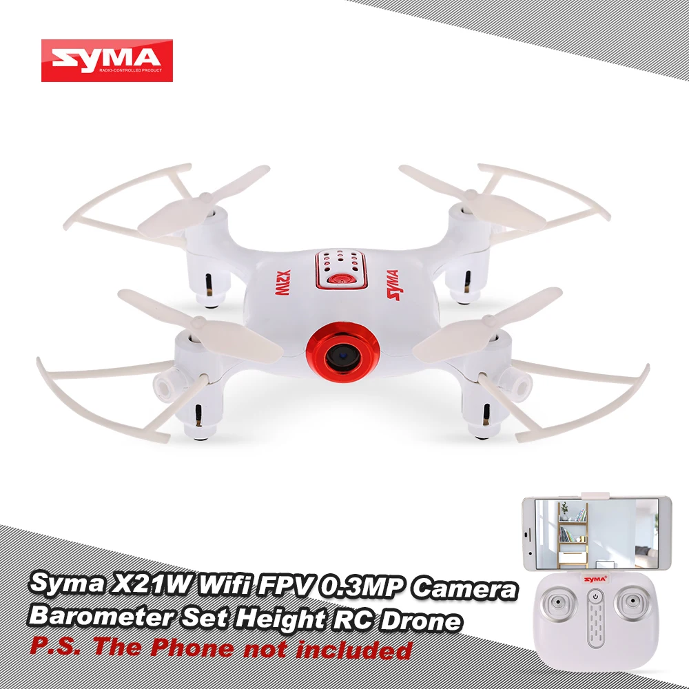 Квадрокоптер Syma X21W Wi Fi FPV 720P камера Дрон барометр набор высоты Радиоуправляемый