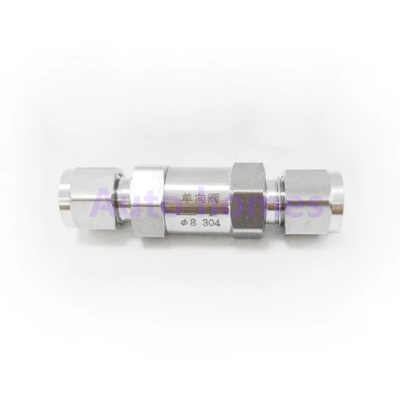 check valve SS304 stainless steel 3 6 8 10mm 1/8&quot 1/4&quot 3/8&quot 1/2&quot hard tube high pressure acid-proof one-way |