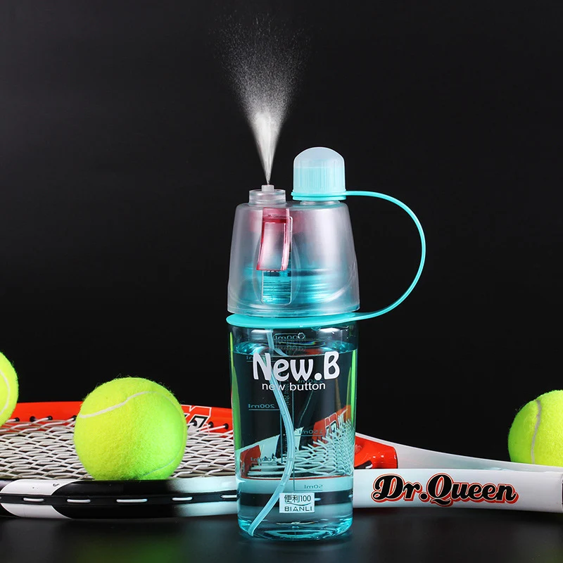 2019 New Arrival Plastic Water Bottle with Nozzle for Tour Outdoor 400ML 600ML My Bottles Drinkware Blue Pink Green Hot Selling | Дом и сад