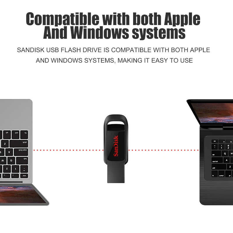 Новый мини флеш накопитель usb 2 0 128 ГБ 64 32 16 флешка CZ61 100% оригинальный SanDisk Черный